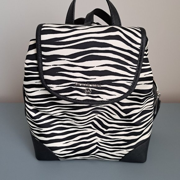 Michael Kors Bags Michael Kors Raven Backpack Bag Black And White